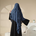 Mariam's Collection Mariam's Collection Three Layered Chiffon Khimar (MK002) — Mariam's Collection branding close-up