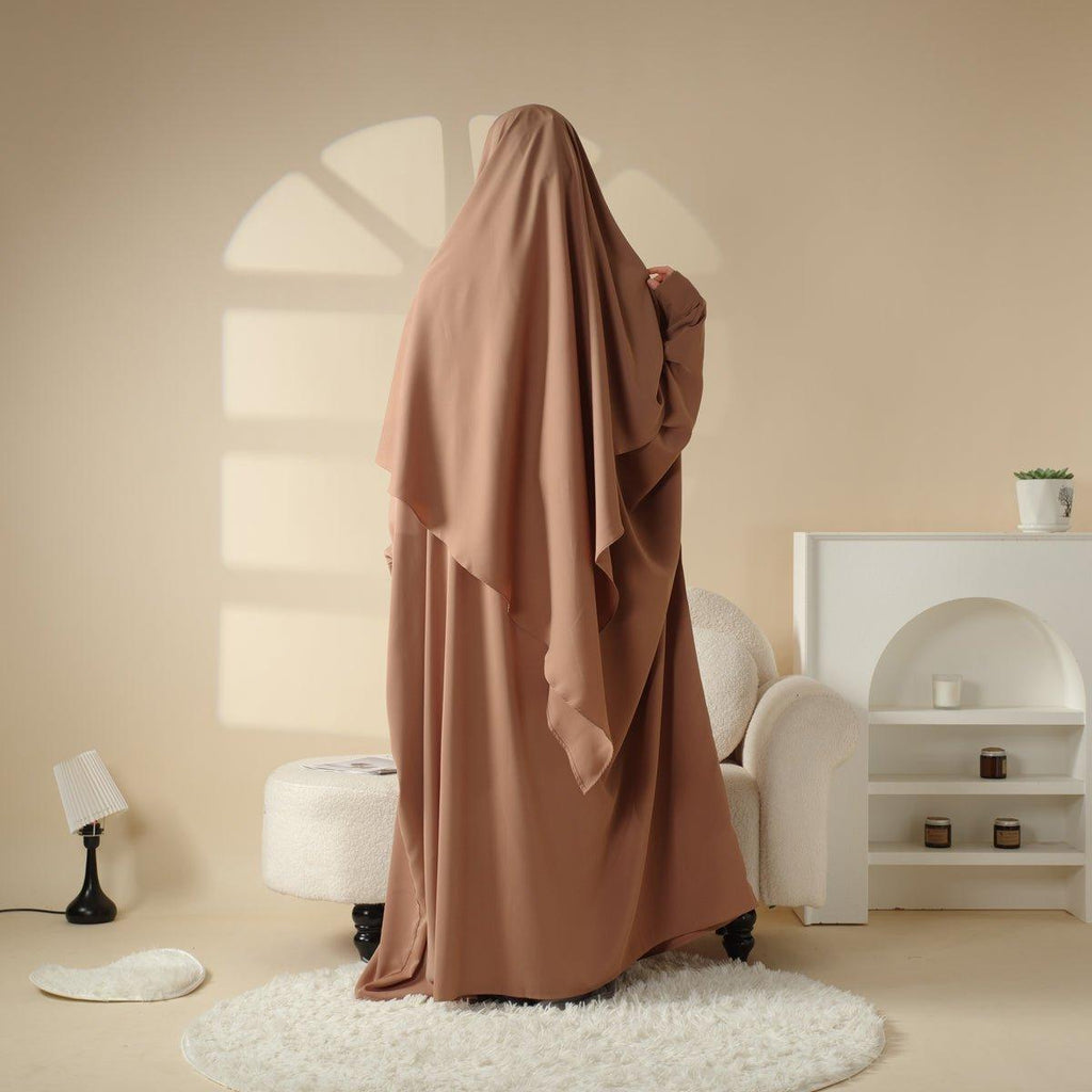 Mariam's Collection Mariam's Collection Matching Abaya Khimar Set (MK004) — construction detail