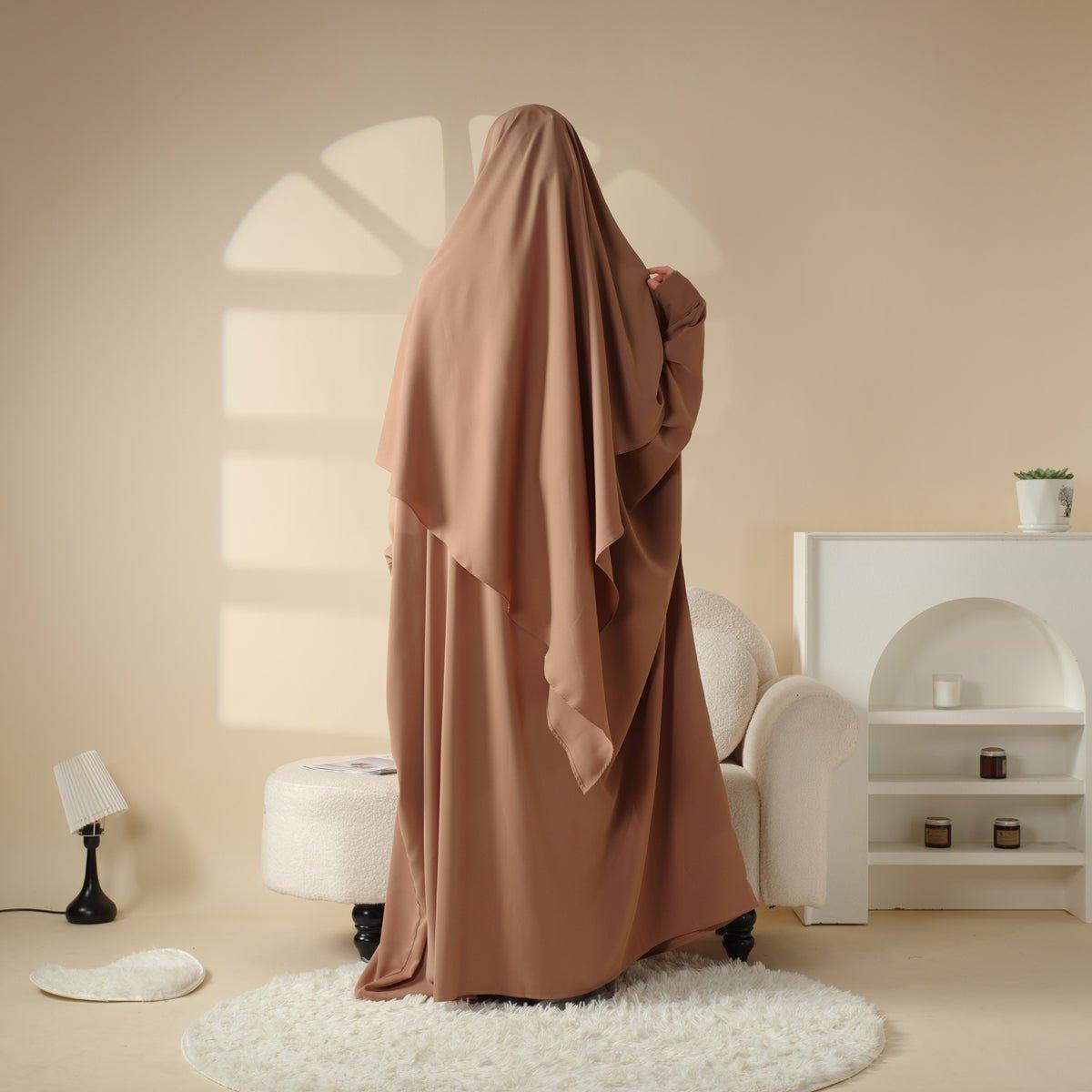 Mariam's Collection Mariam's Collection Matching Abaya Khimar Set (MK004) — construction detail
