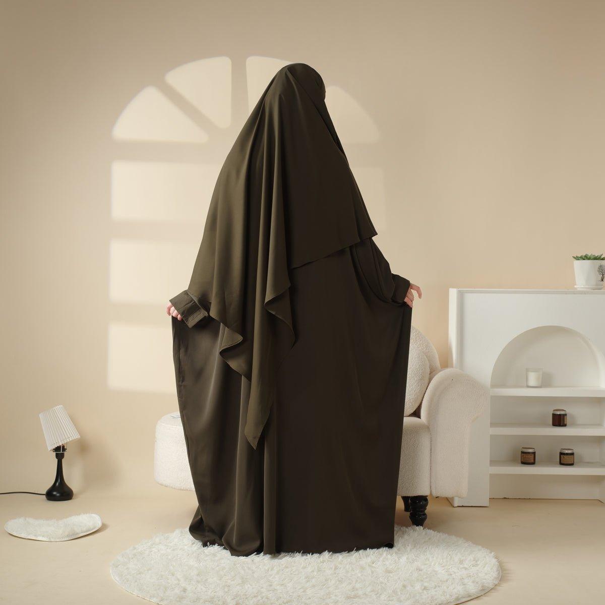 Mariam's Collection Mariam's Collection Matching Abaya Khimar Set (MK004) — Mariam's Collection branding close-up