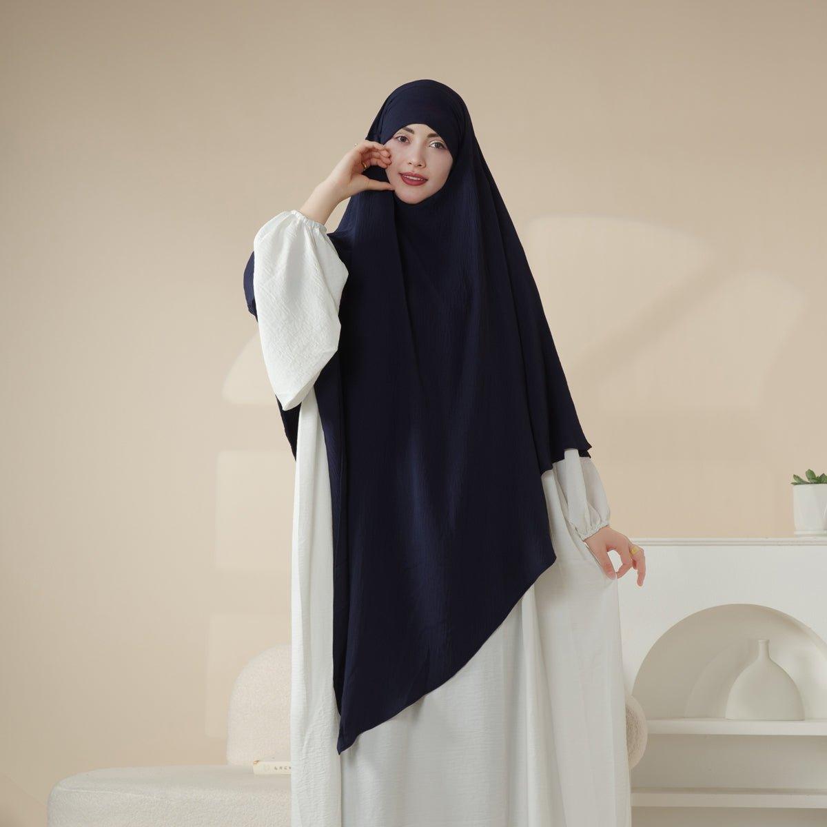 Mariam's Collection MK005 Crepe One Layer Khimar — detail shot 9