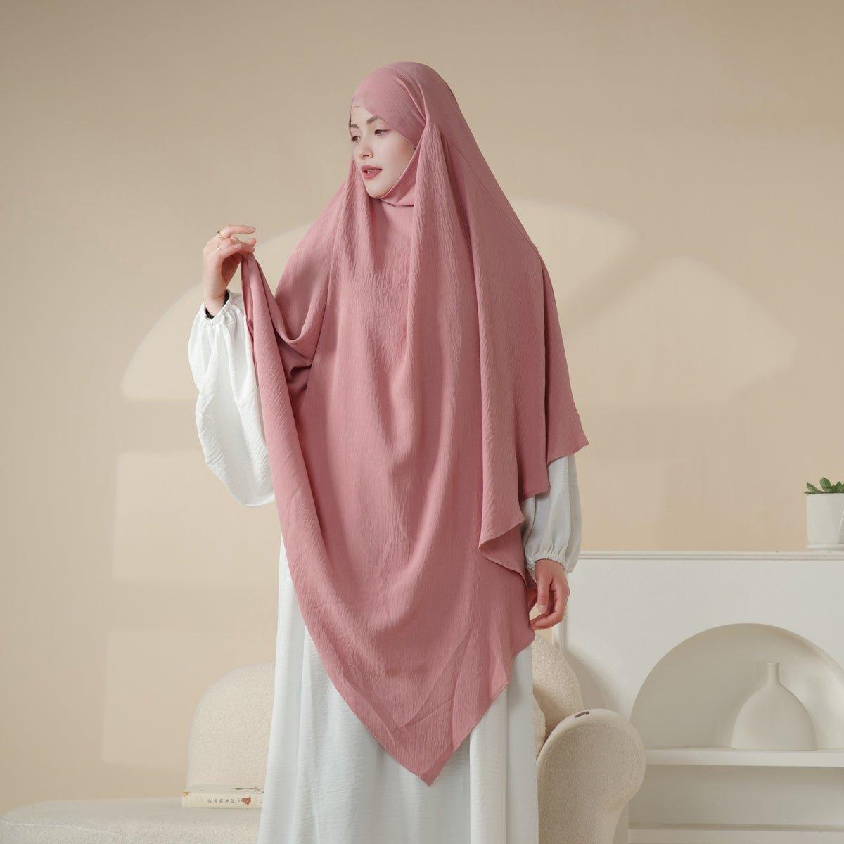 Mariam's Collection MK005 Crepe One Layer Khimar — feature highlight