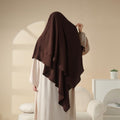 Mariam's Collection New Two-Layer Crepe Khimar (MK010) — detail shot 6