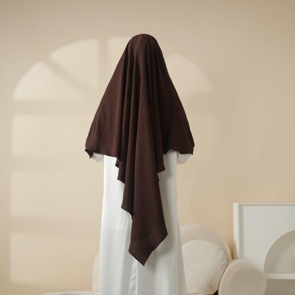 Mariam's Collection Comfort Crepe One Layer Khimar (MK014) — detail shot 9