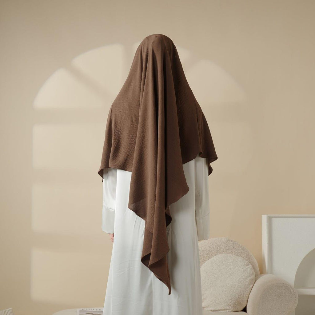 Mariam's Collection Comfort Crepe One Layer Khimar (MK014) — detail shot 7