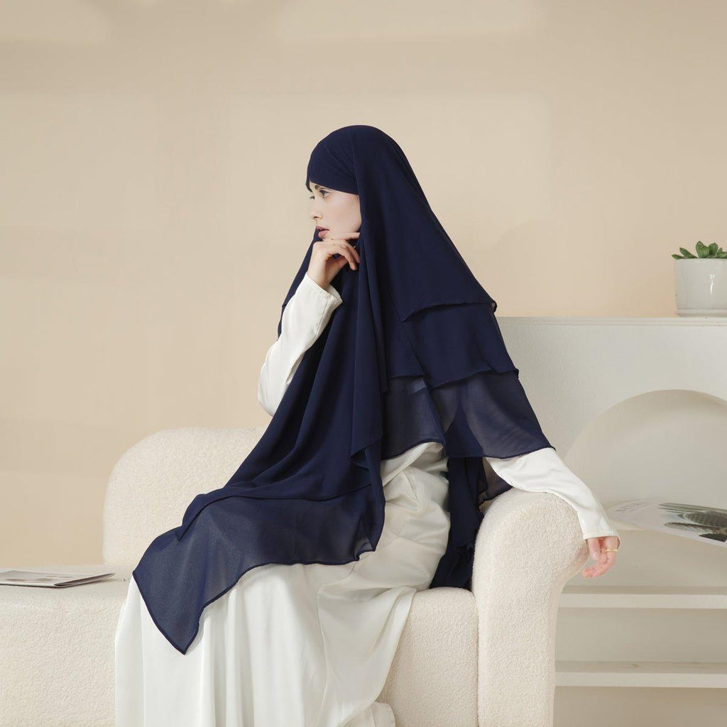 Mariam's Collection Mariam's Collection MK017 Scarf 3-Layer Long Khimar — product category context