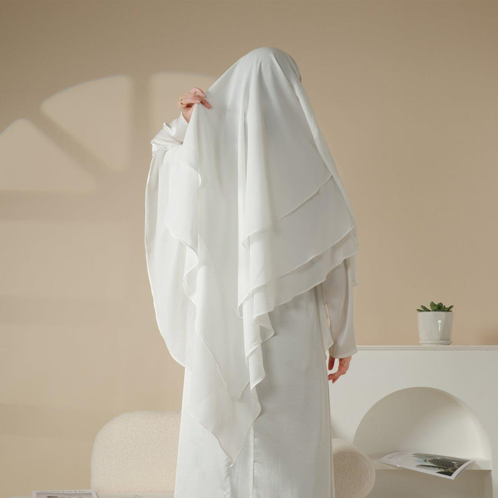 Mariam's Collection Mariam's Collection MK017 Scarf 3-Layer Long Khimar — detail shot 7