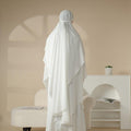 Mariam's Collection MK018 Chiffon Long Khimar  Double Layers Front and Back Khimar — construction detail