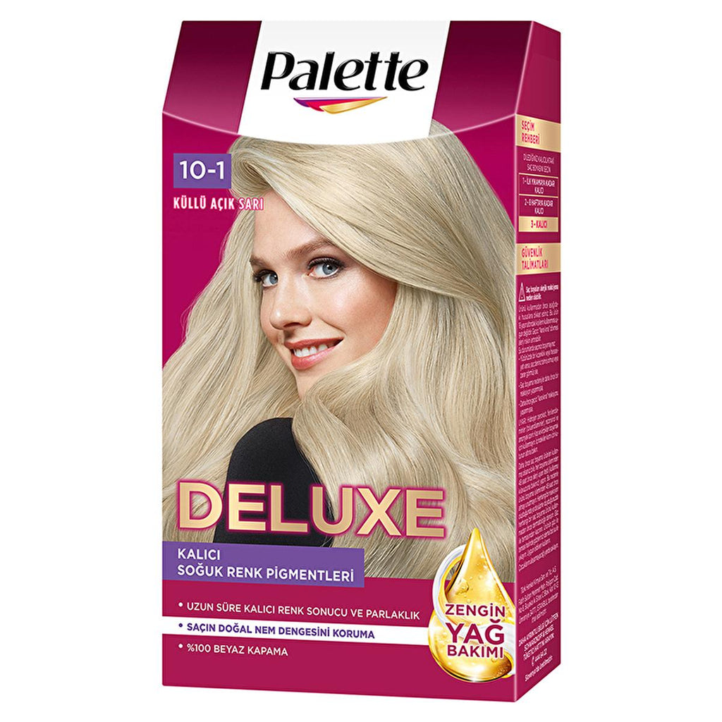 Palette Deluxe Hair Dye - Long-Lasting Nourishing Küllü Açık Sarı Color by Palette