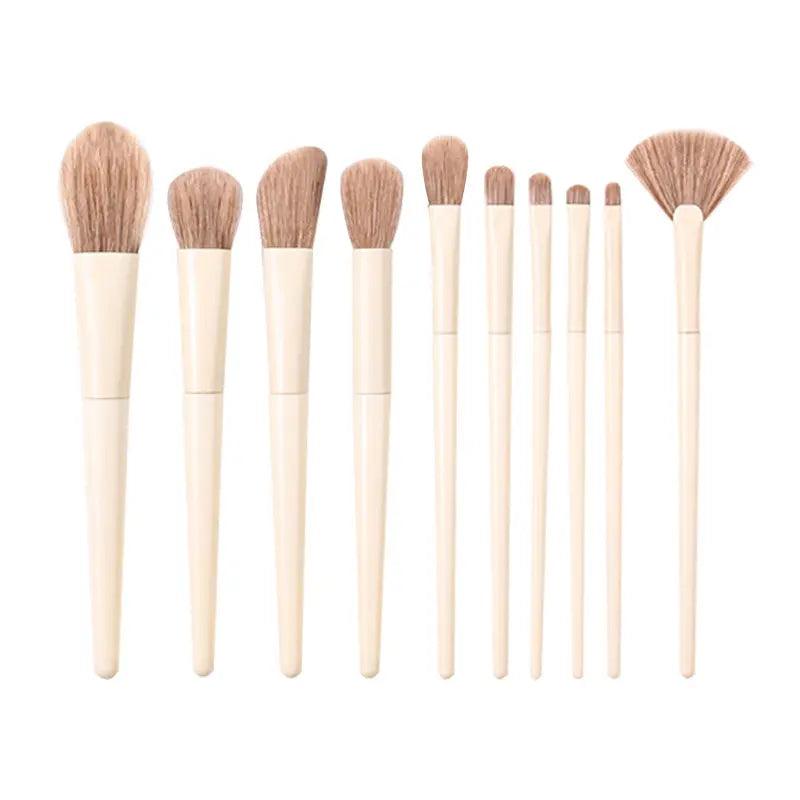 Mariam's Collection Mariam's Collection MMU024 Makeup Brush Set 10 Pcs — Mariam's Collection branding close-up