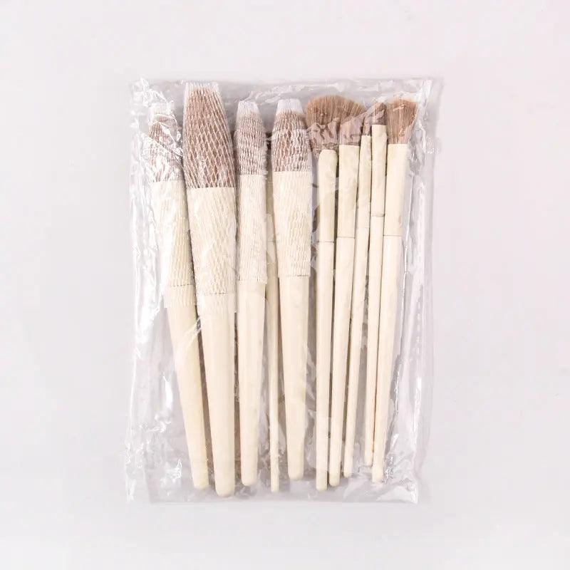 Mariam's Collection Mariam's Collection MMU024 Makeup Brush Set 10 Pcs — lifestyle worn / used context