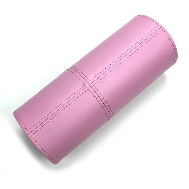 Mariam's Collection Mariam's Collection MMU028 Buttonless Makeup Brush Holder — Mariam's Collection branding close-up