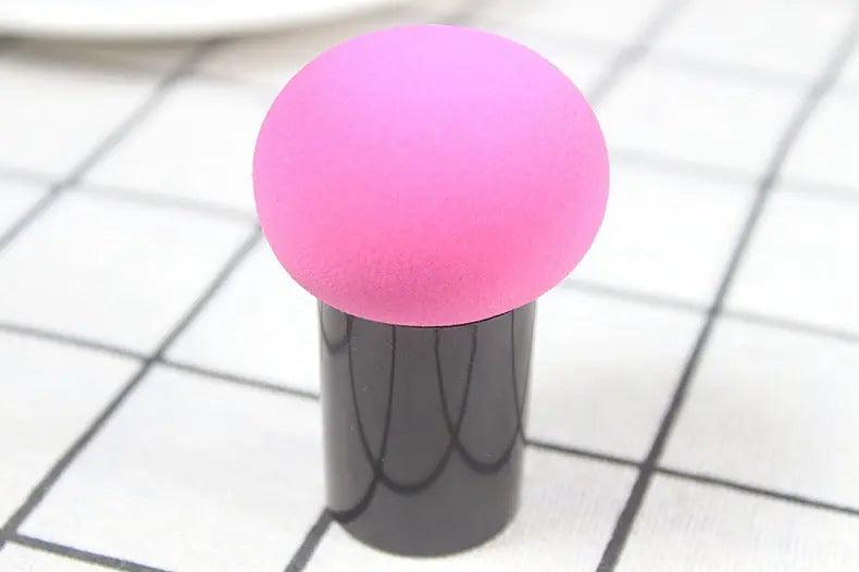 Mariam's Collection Mariam's Collection MMU036 Small Mushroom Head Powder Puff Sponge — lifestyle worn / used context