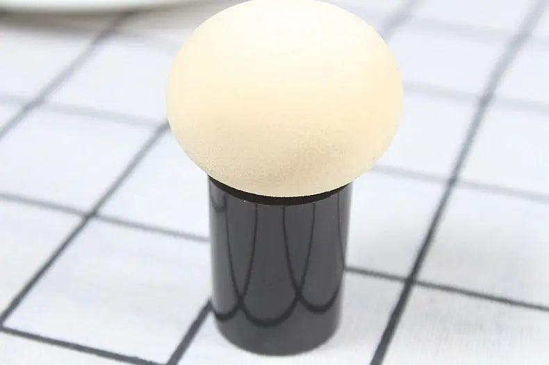 Mariam's Collection Mariam's Collection MMU036 Small Mushroom Head Powder Puff Sponge — Mariam's Collection branding close-up
