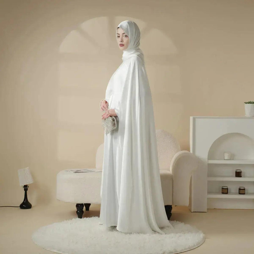 Mariam's Collection Luxury Wedding Abaya 3-Piece Bridal Abaya Set (MOA044) — lifestyle worn / used context