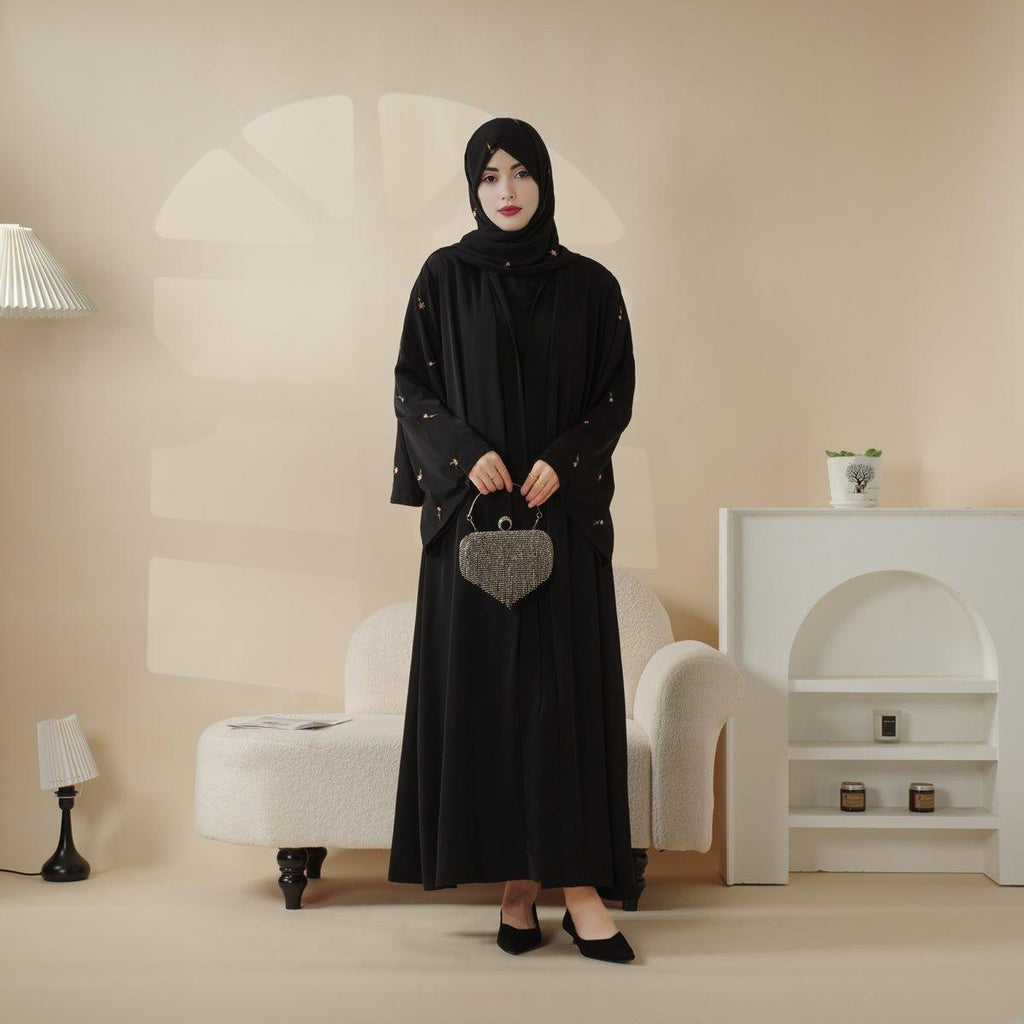 Mariam's Collection Mariam's Collection Tulip Embroidery Open Abaya 4-Piece Set (MOA051) — product category context