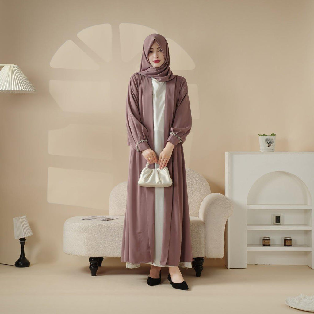Mariam's Collection Mariam's Collection Cardigan Abaya, Western Style Abaya (MOA061) — main product shot