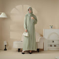 Mariam's Collection Mariam's Collection Cardigan Abaya, Western Style Abaya (MOA061) — back view