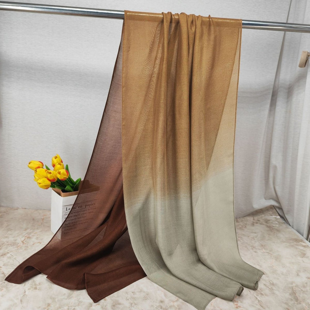 Mariam's Collection Modal Gradient Soft Hijab | Color Transition Hijab with Natural Flow (MH162) — feature highlight