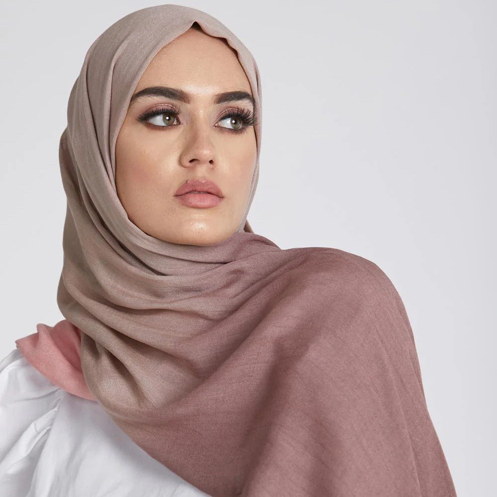 Mariam's Collection Modal Gradient Soft Hijab | Color Transition Hijab with Natural Flow (MH162) — main product shot
