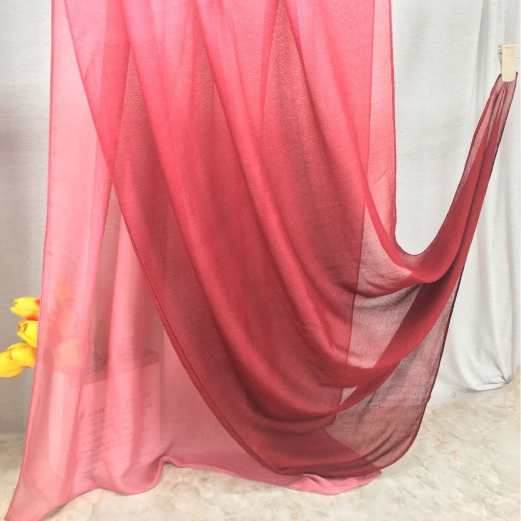 Mariam's Collection Modal Gradient Soft Hijab | Color Transition Hijab with Natural Flow (MH162) — Mariam's Collection branding close-up