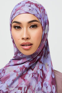 Modal Hijab - Lavender Bloom Veiled 