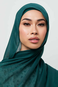 Modal Hijab & Matching Undercap Set - Sea Moss Veiled 