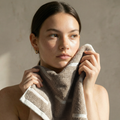 Italic Sorrel Towels — flat-lay composition
