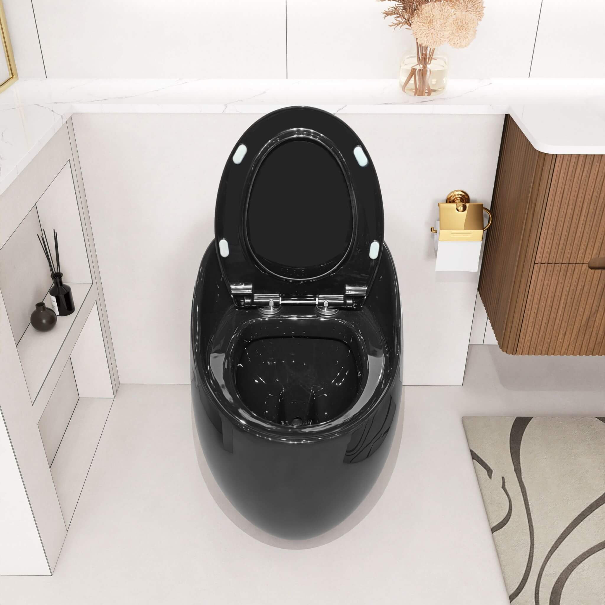 Nuvia Modern 1.28 GPF Single Flush 1-Piece Ceramic Egg-Shaped Toilet (SAK93341) – SAKSBY WHOLESALE, view 14