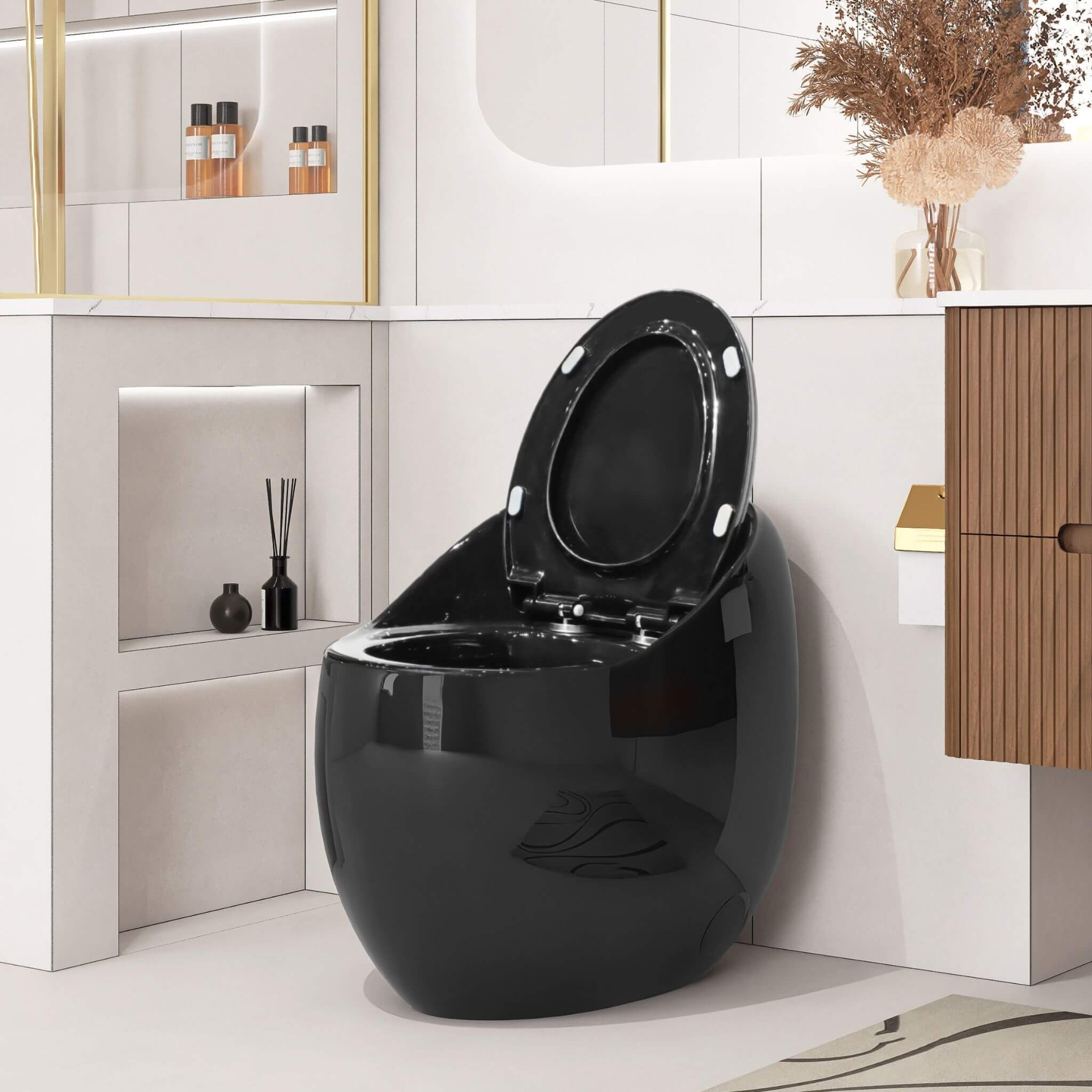 Nuvia Modern 1.28 GPF Single Flush 1-Piece Ceramic Egg-Shaped Toilet (SAK93341) – SAKSBY WHOLESALE, view 12