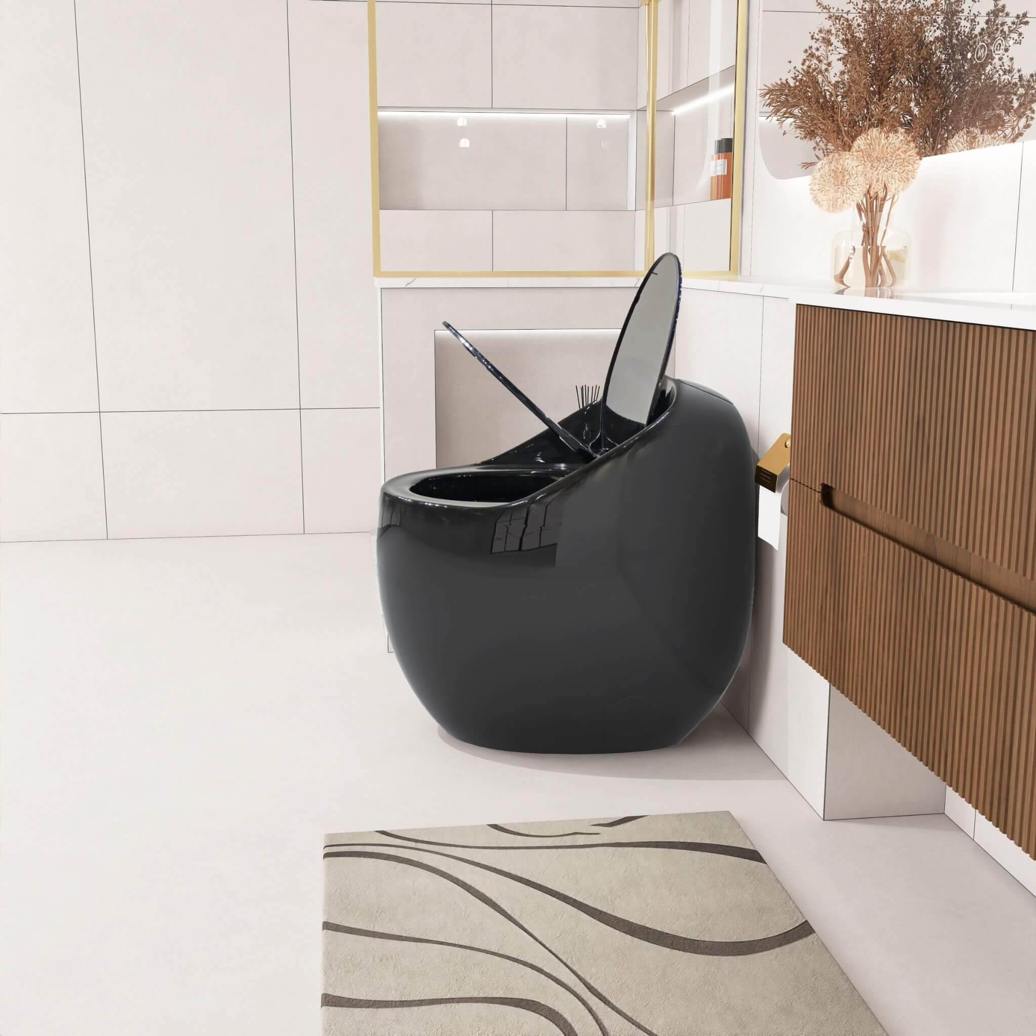 Nuvia Modern 1.28 GPF Single Flush 1-Piece Ceramic Egg-Shaped Toilet (SAK93341) – SAKSBY WHOLESALE, view 16