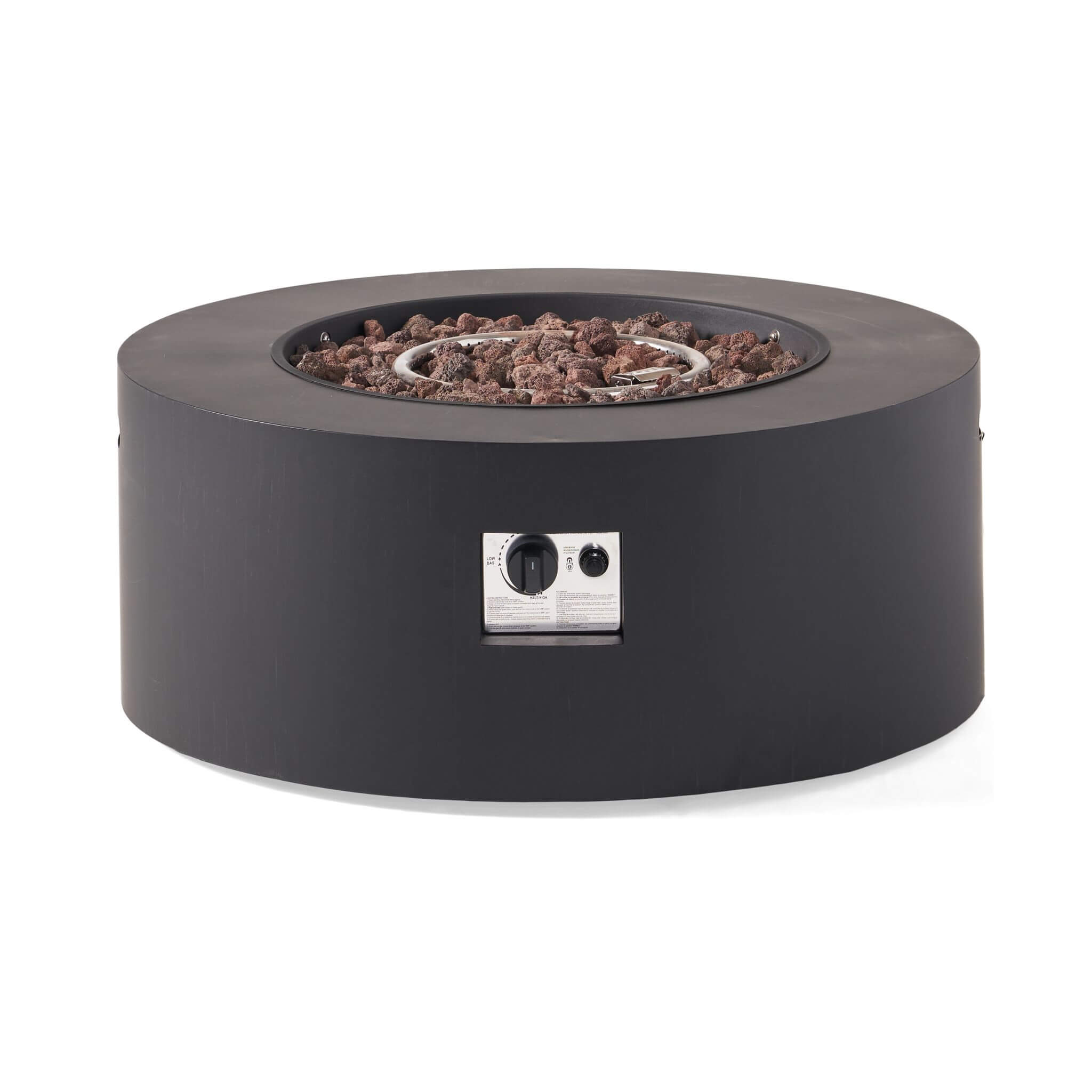 Alora Modern 32-Inch 40K BTU Round Iron Propane Fire Pit (SAK29102) – SAKSBY WHOLESALE, view 9