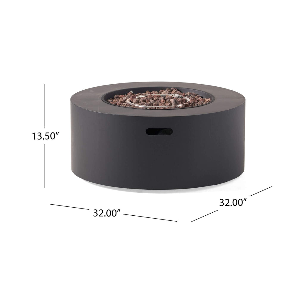 Alora Modern 32-Inch 40K BTU Round Iron Propane Fire Pit (SAK29102) – SAKSBY WHOLESALE, view 18