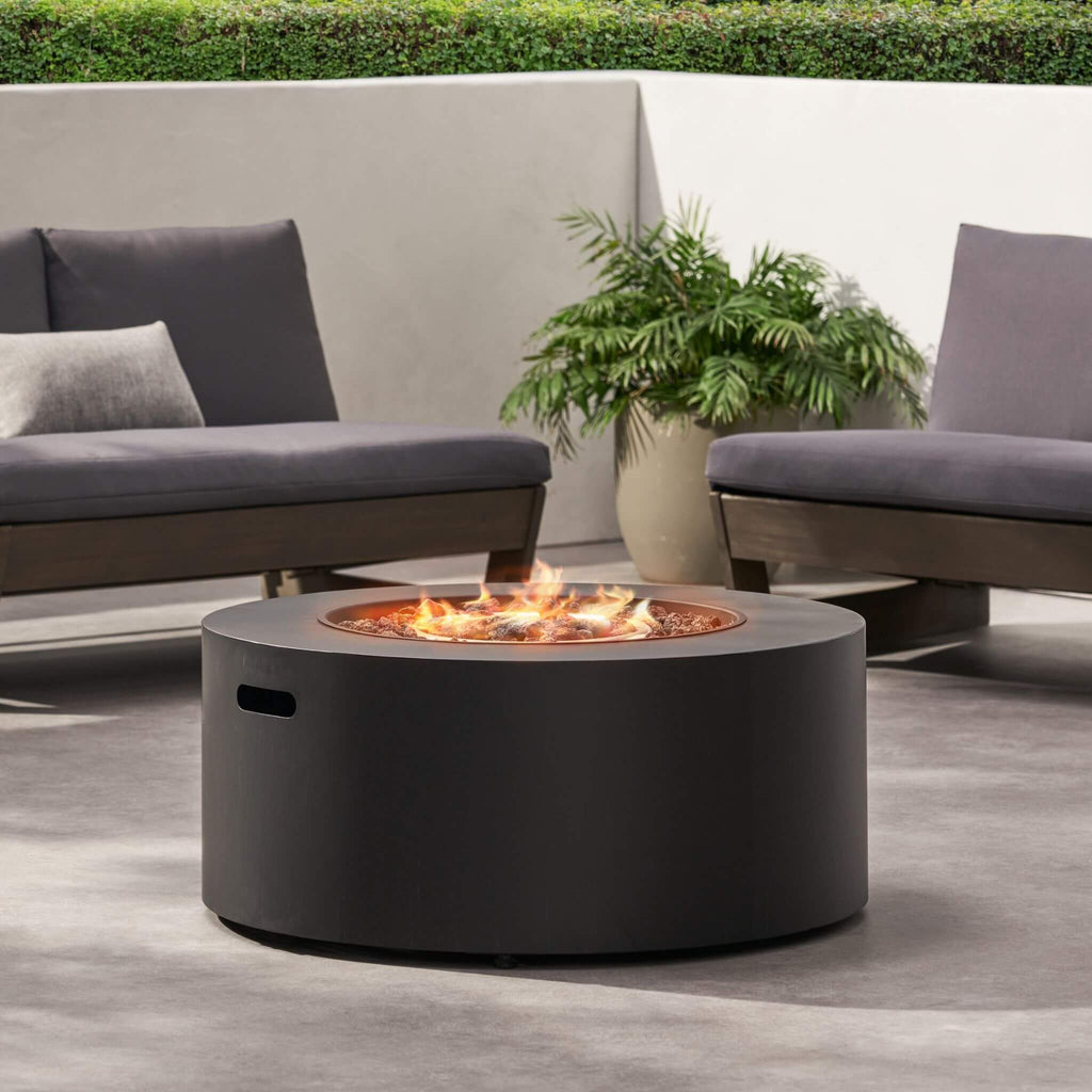 Alora Modern 32-Inch 40K BTU Round Iron Propane Fire Pit (SAK29102) – SAKSBY WHOLESALE, view 12