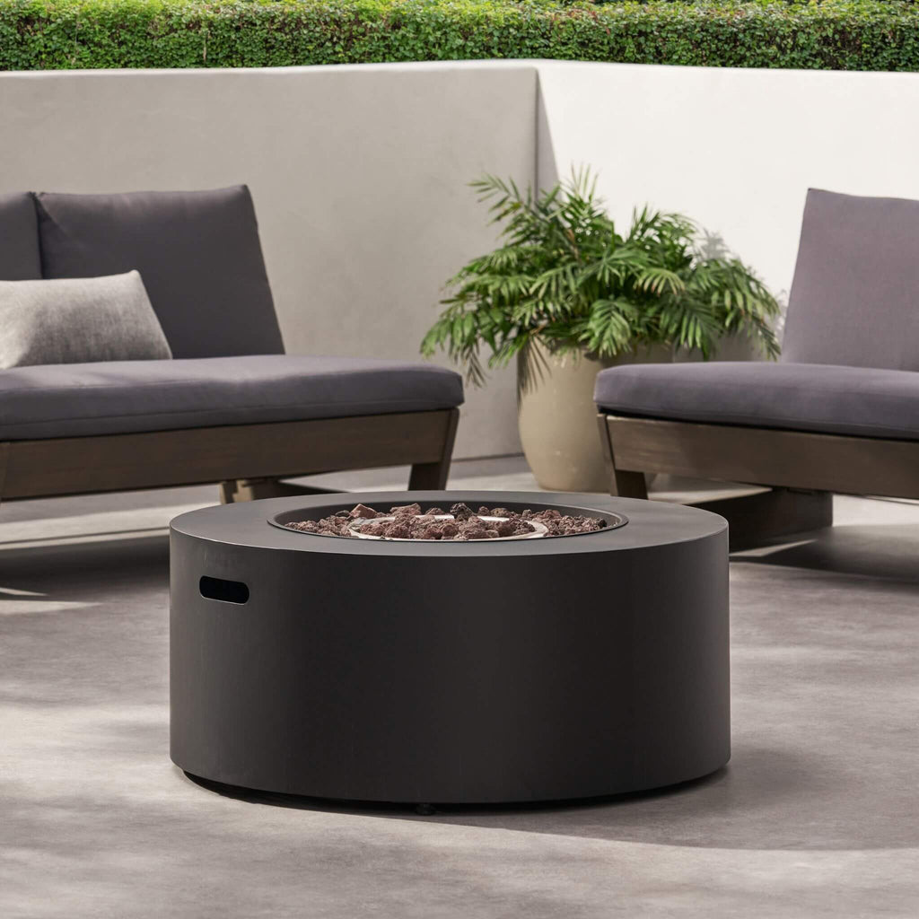 Alora Modern 32-Inch 40K BTU Round Iron Propane Fire Pit (SAK29102) – SAKSBY WHOLESALE, view 14