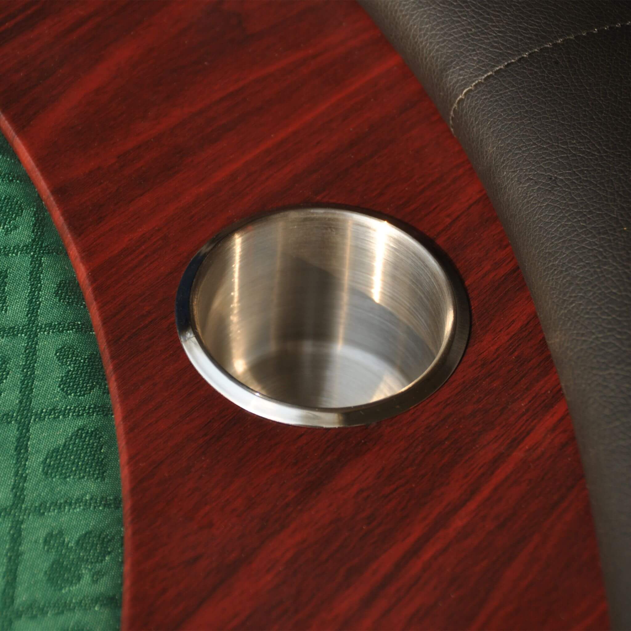 Modern 96-Inch Wooden Poker Table With U Shape Legs, Drop Box And Chips Tray (SAK83109) – SAKSBY WHOLESALE, view 4