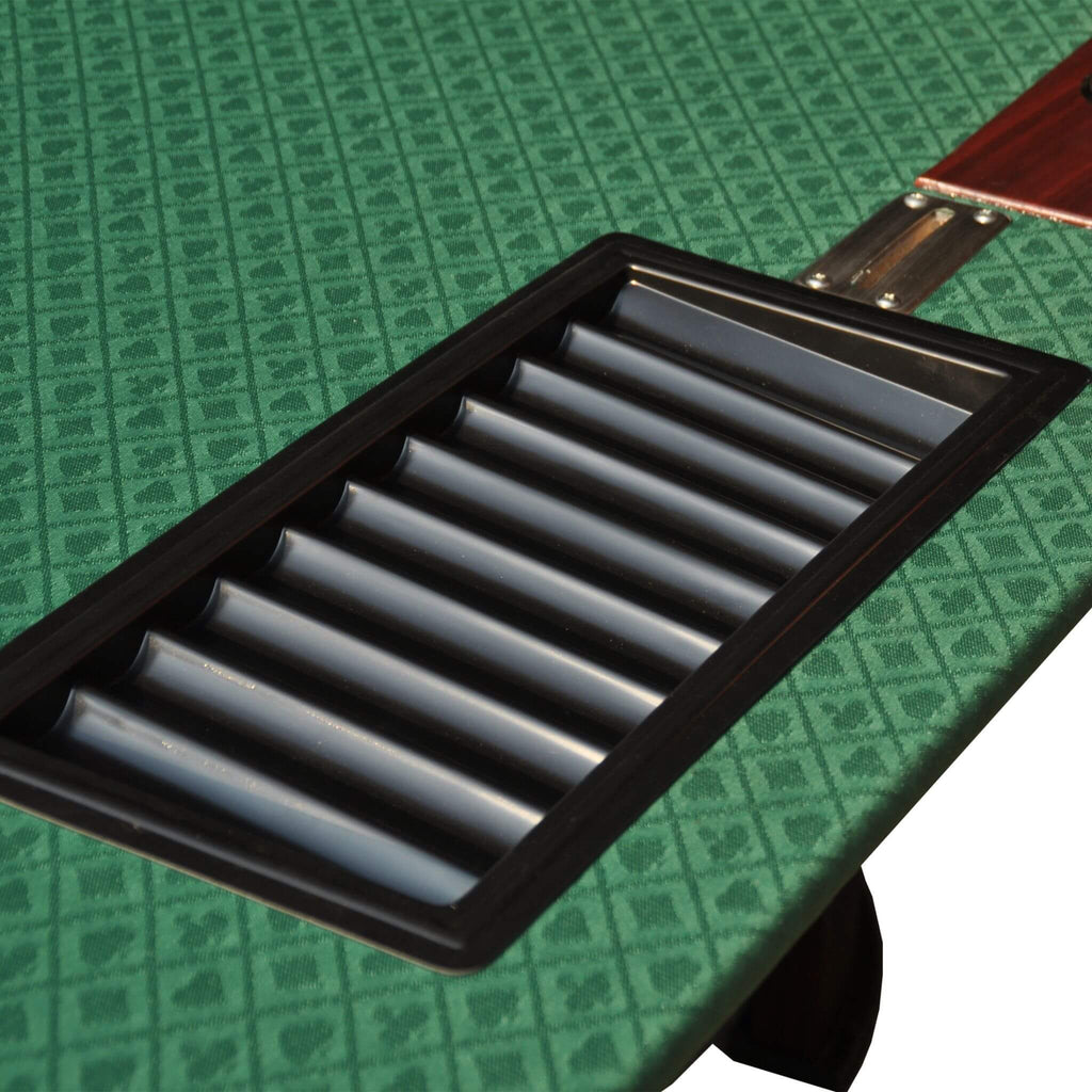 Modern 96-Inch Wooden Poker Table With U Shape Legs, Drop Box And Chips Tray (SAK83109) – SAKSBY WHOLESALE, view 3