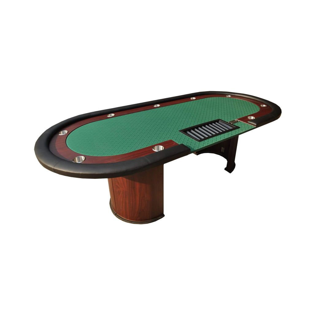 Modern 96-Inch Wooden Poker Table With U Shape Legs, Drop Box And Chips Tray (SAK83109) – SAKSBY WHOLESALE
