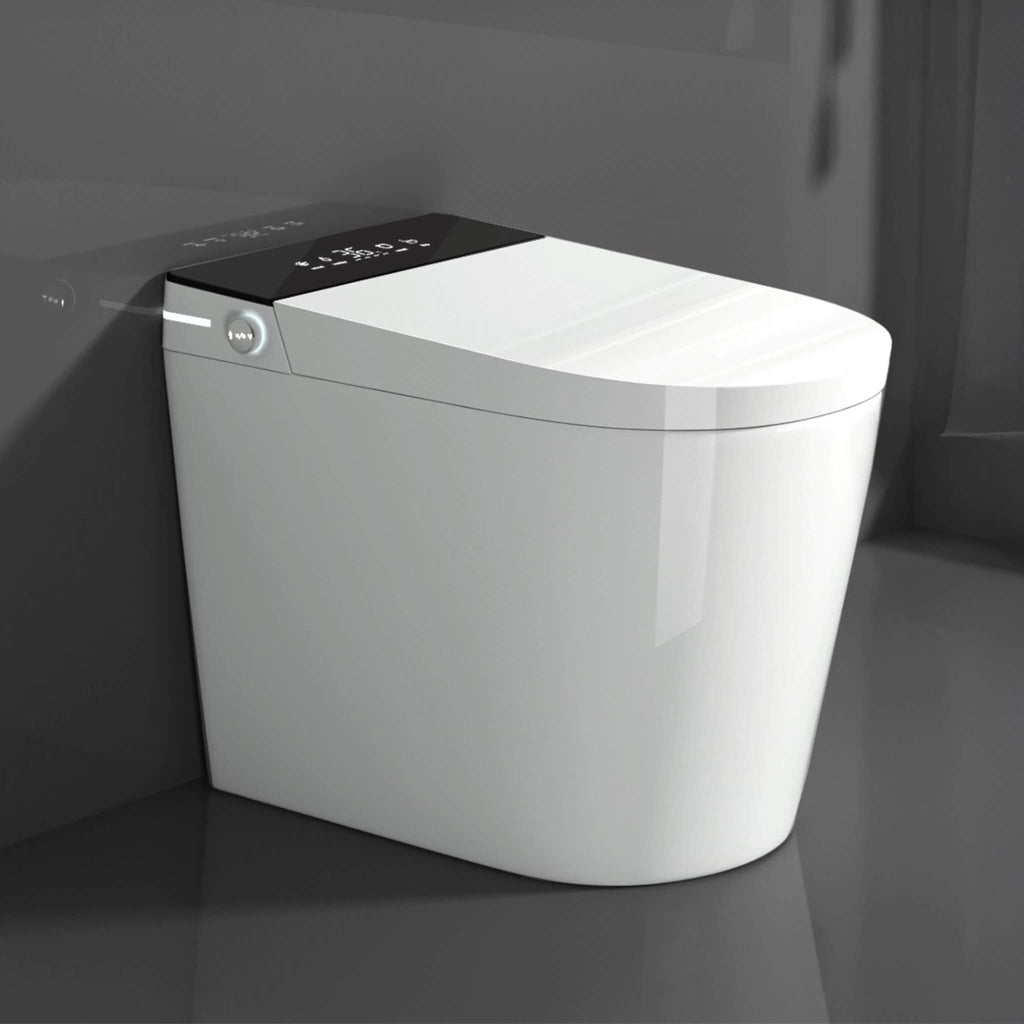 Nuvia Modern Compact Smart Tankless Toilet With Bidet, Auto Open, Auto Flush, Heated Seat And Air Dryer (SAK51990) – SAKSBY W