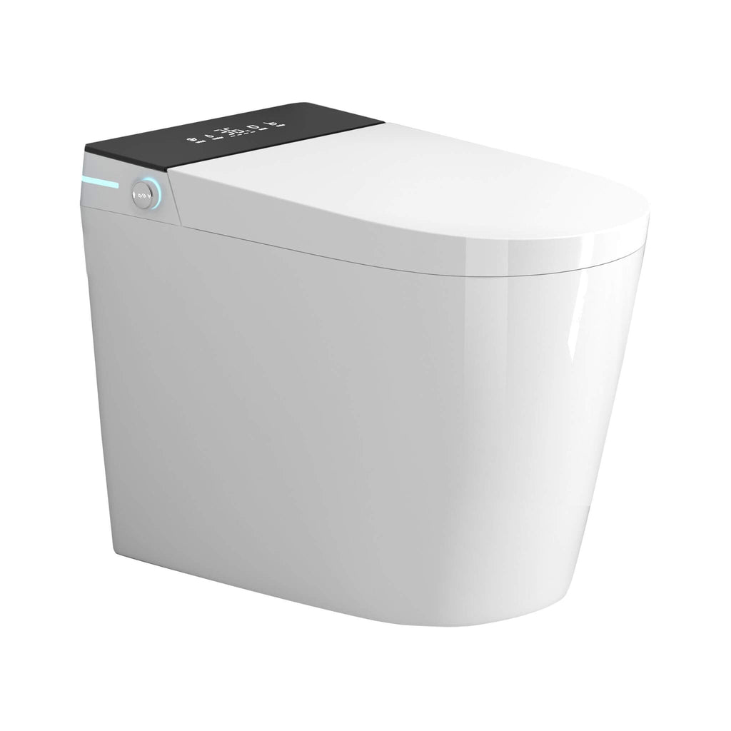 Nuvia Modern Compact Smart Tankless Toilet With Bidet, Auto Open, Auto Flush, Heated Seat And Air Dryer (SAK51990) – SAKSBY W