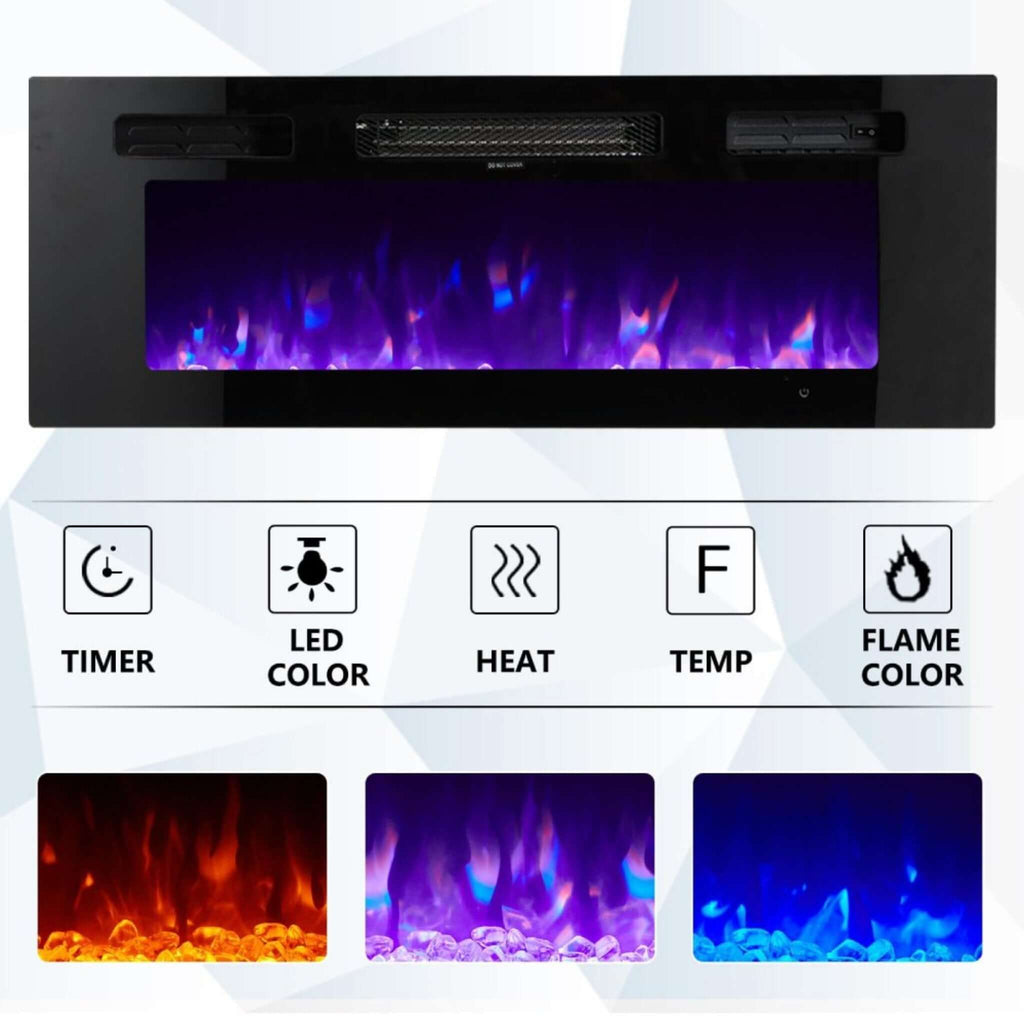 Modern Flames Ambiance 60-Inch Built-In Electric Fireplace With LED Flame Technology [AL60CLX2-G] (SAK12890) – SAKSBY WHOLESA