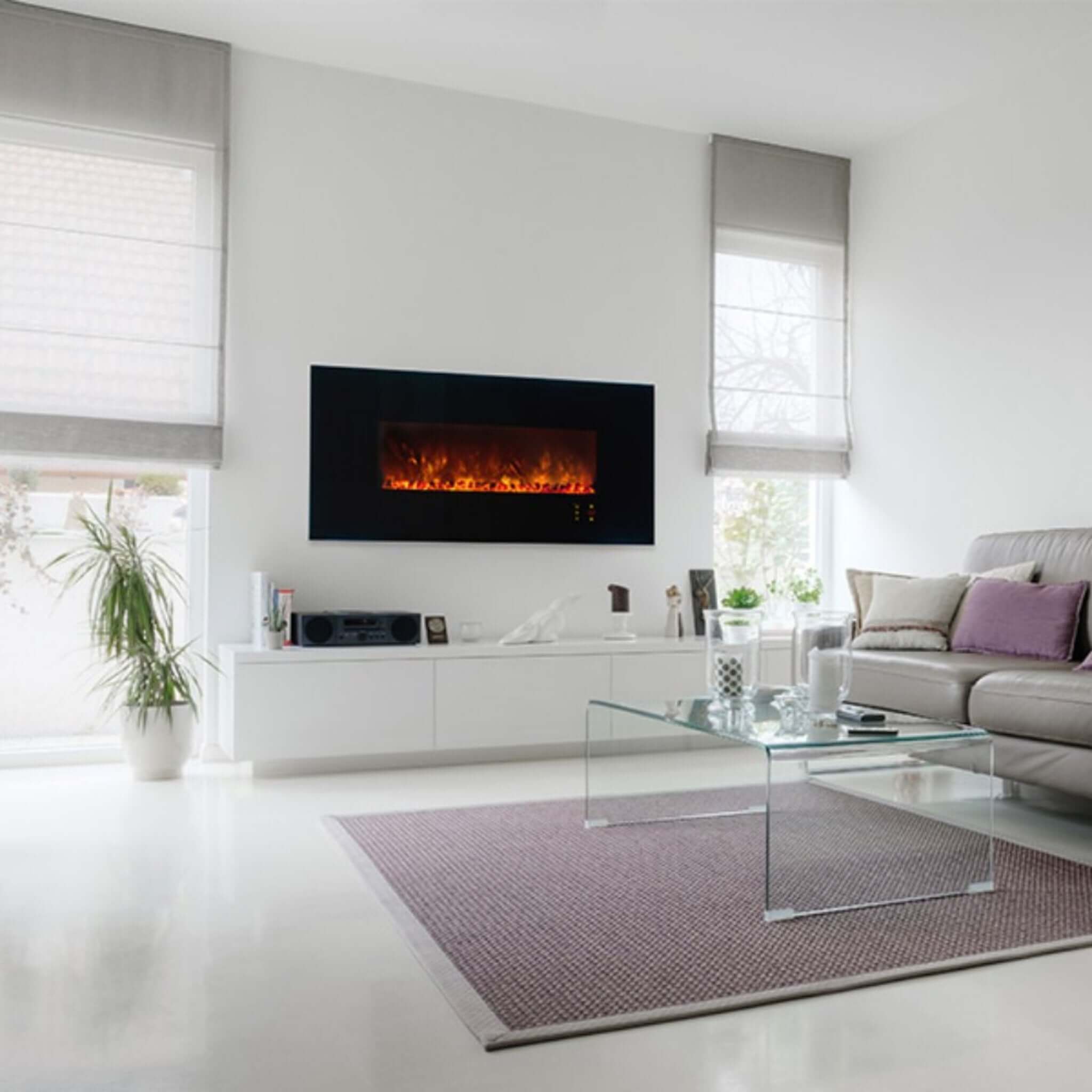 Modern Flames Ambiance 60-Inch Built-In Electric Fireplace With LED Flame Technology [AL60CLX2-G] (SAK12890) – SAKSBY WHOLESA