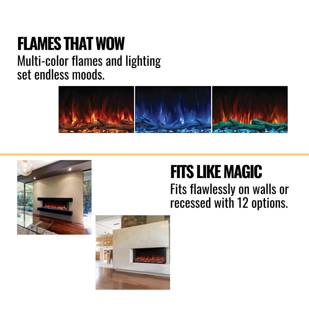 Modern Flames Landscape Pro Multi 120-Inch Linear Multi-Sided Electric Fireplace [LPM-12016V2] (SAK32876) – SAKSBY WHOLESALE,