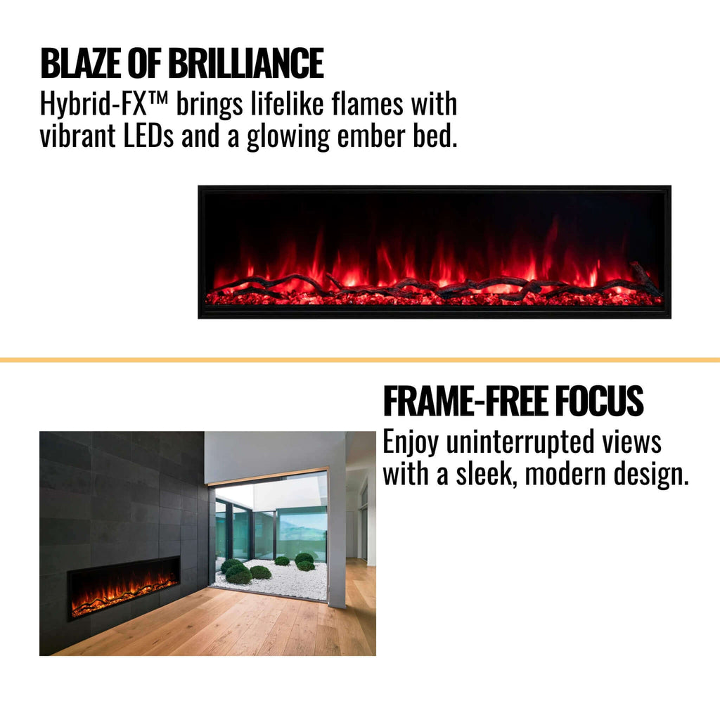 Modern Flames Landscape Pro Slim 56-Inch Built-In Electric Fireplace With Wifi Control [LPS-5614] (SAK62153) – SAKSBY WHOLESA
