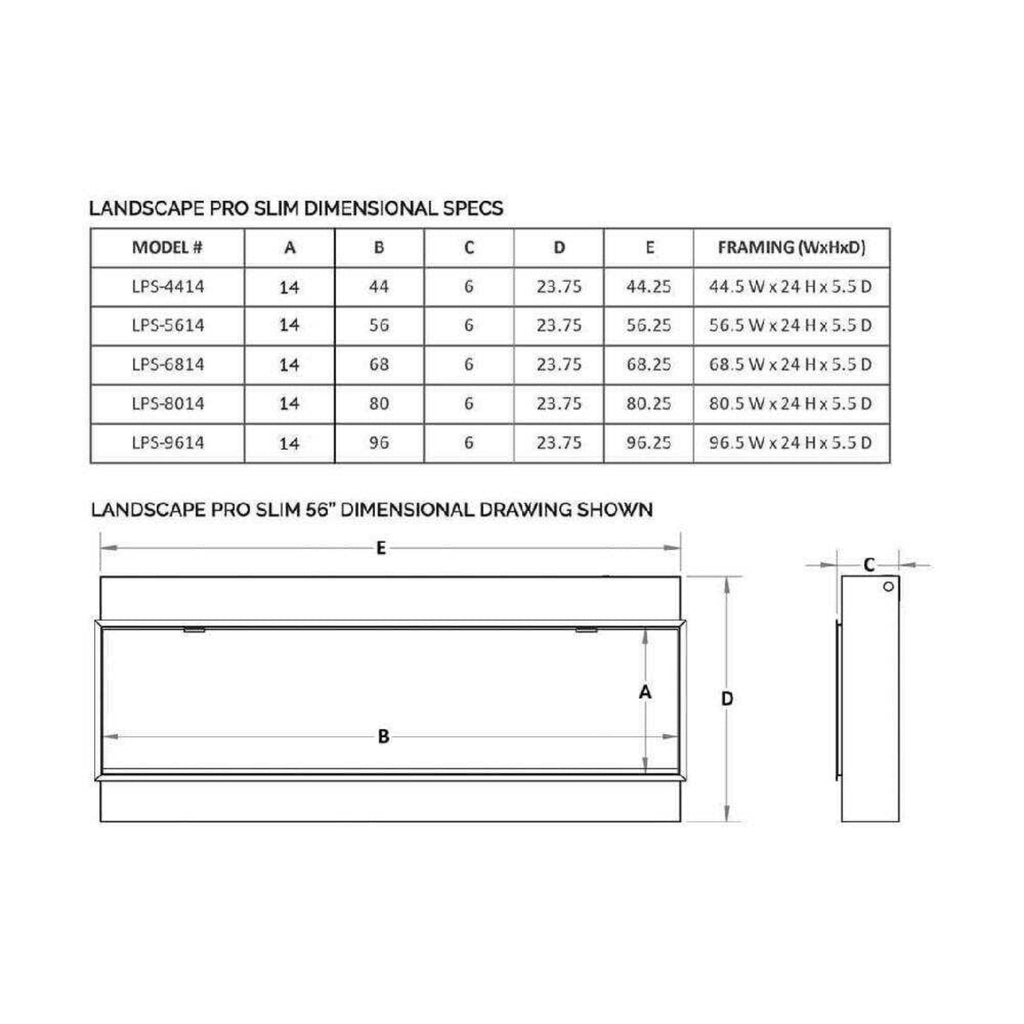 Modern Flames Landscape Pro Slim 68-Inch Built-In Electric Fireplace [LPS-6814V2] (SAK72941) – SAKSBY WHOLESALE, view 9