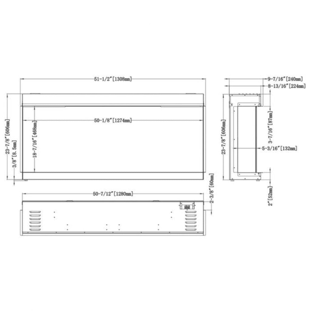 Modern Flames Orion Multi 52-Inch Heliovision Multi-View Electric Fireplace [OR52-MULTI] (SAK92056) – SAKSBY WHOLESALE, view 