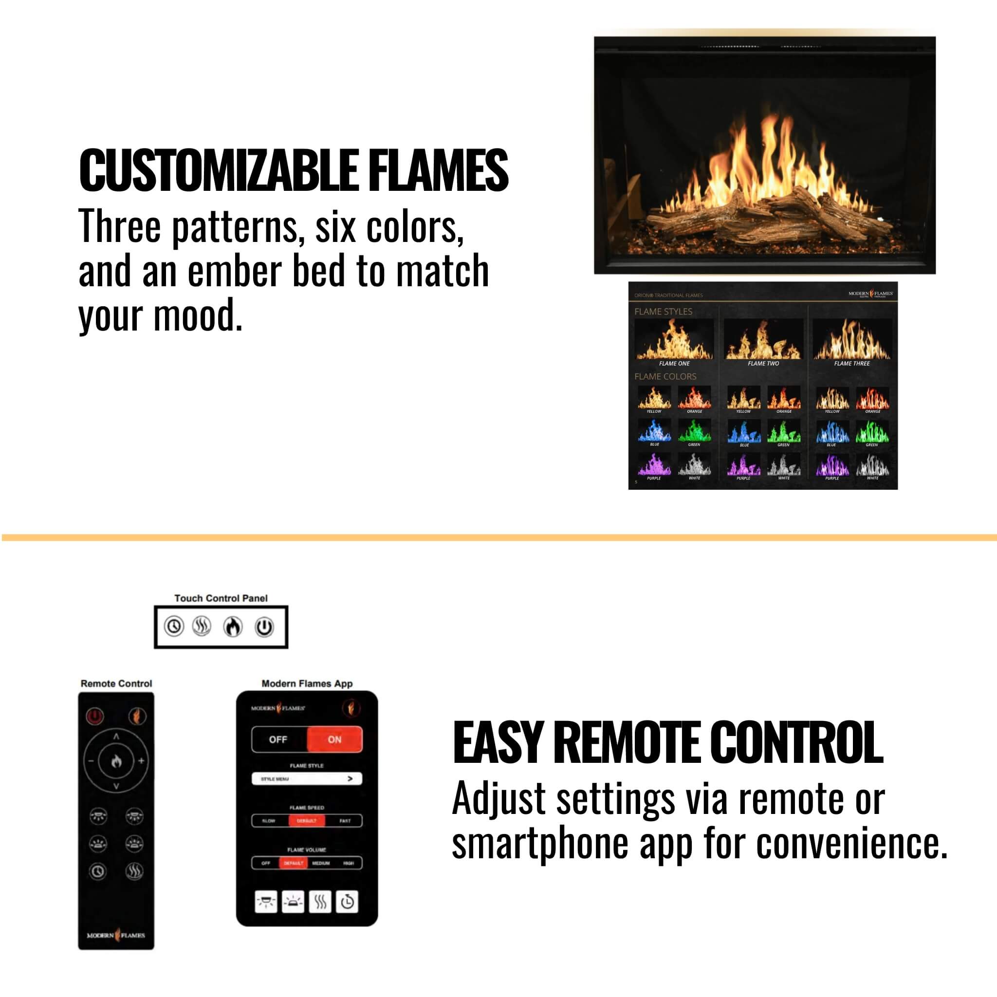Modern Flames Orion Traditional 26-Inch Heliovision Electric Fireplace [OR26-TRAD] (SAK51873) – SAKSBY WHOLESALE, view 9