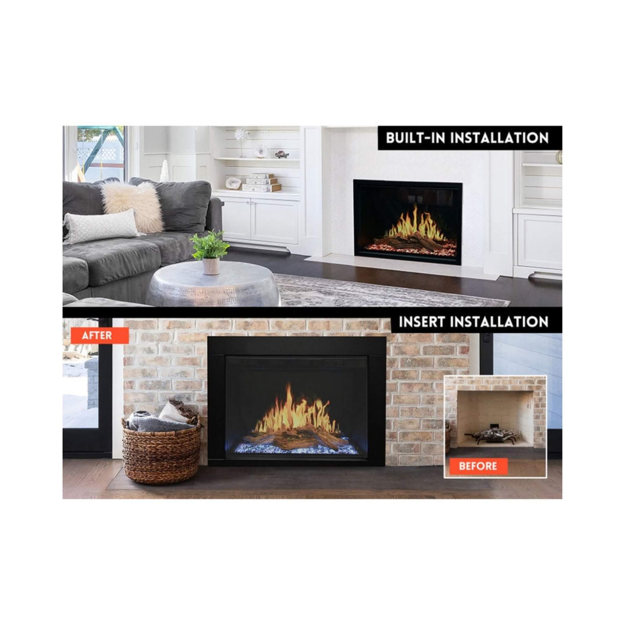 Modern Flames Orion Traditional 30-Inch Heliovision Electric Fireplace [OR30-TRAD] (SAK53719) – SAKSBY WHOLESALE, view 6