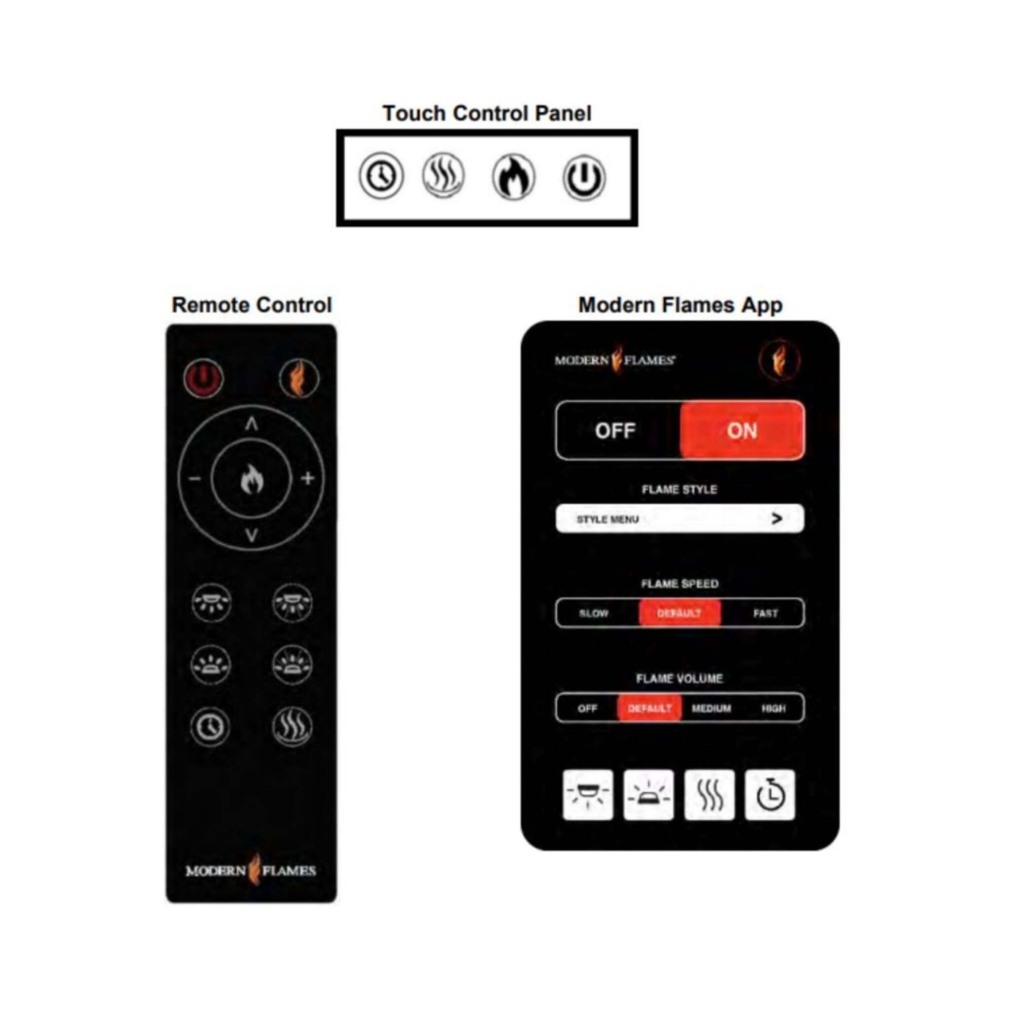 Modern Flames Orion Traditional 30-Inch Heliovision Electric Fireplace [OR30-TRAD] (SAK53719) – SAKSBY WHOLESALE, view 8