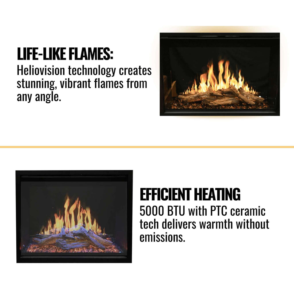 Modern Flames Orion Traditional 54-Inch Heliovision Electric Fireplace [OR54-TRAD] (SAK74620) – SAKSBY WHOLESALE, view 12